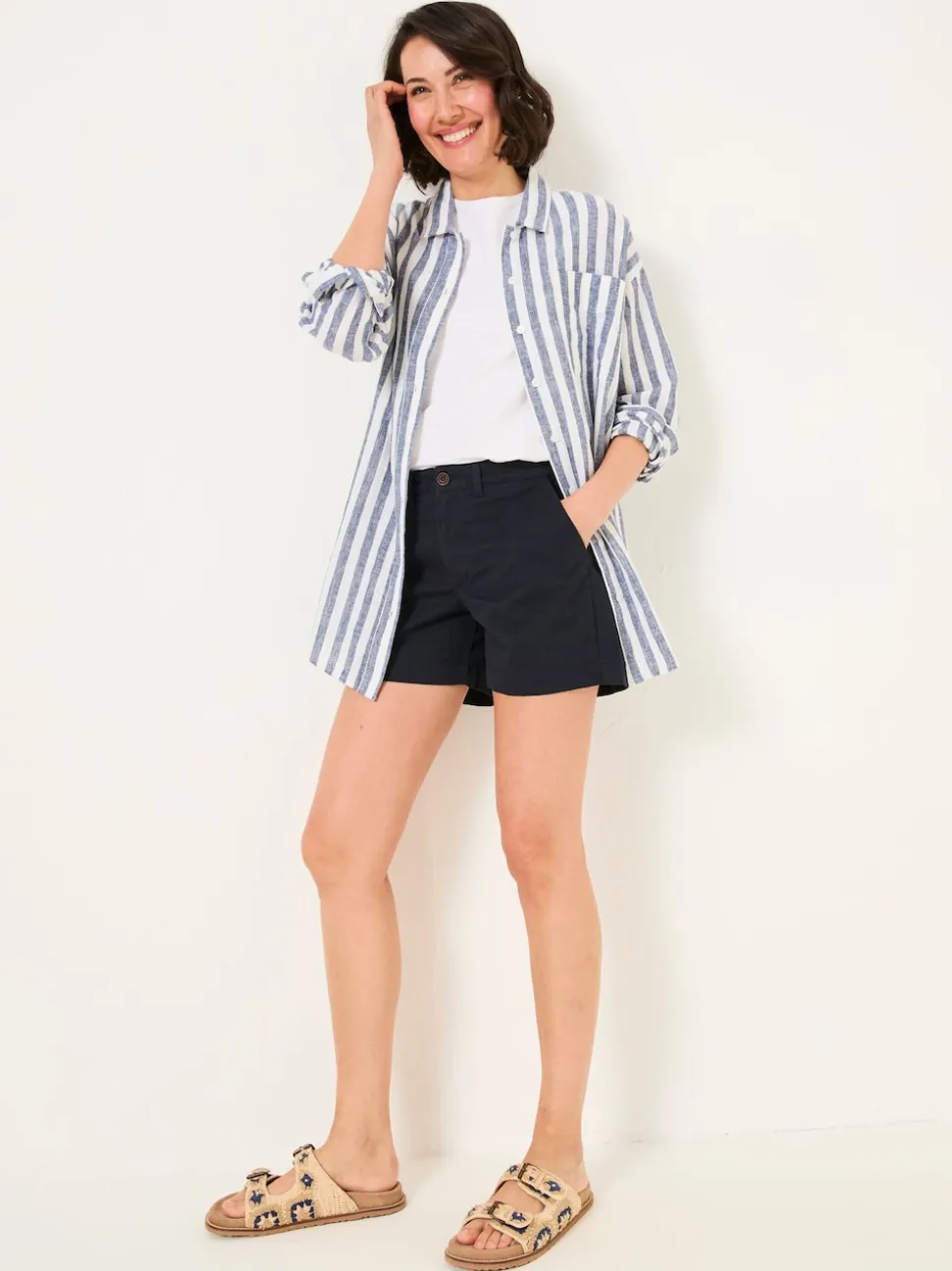 FatFace Padstow Navy Chino Shorts