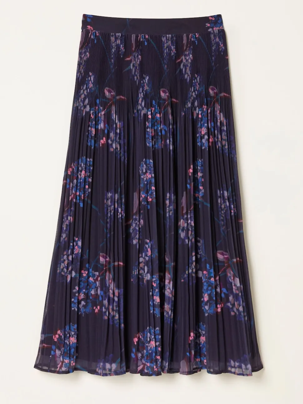 FatFace Paignton Dark Purple Heritage Floral Maxi Skirt