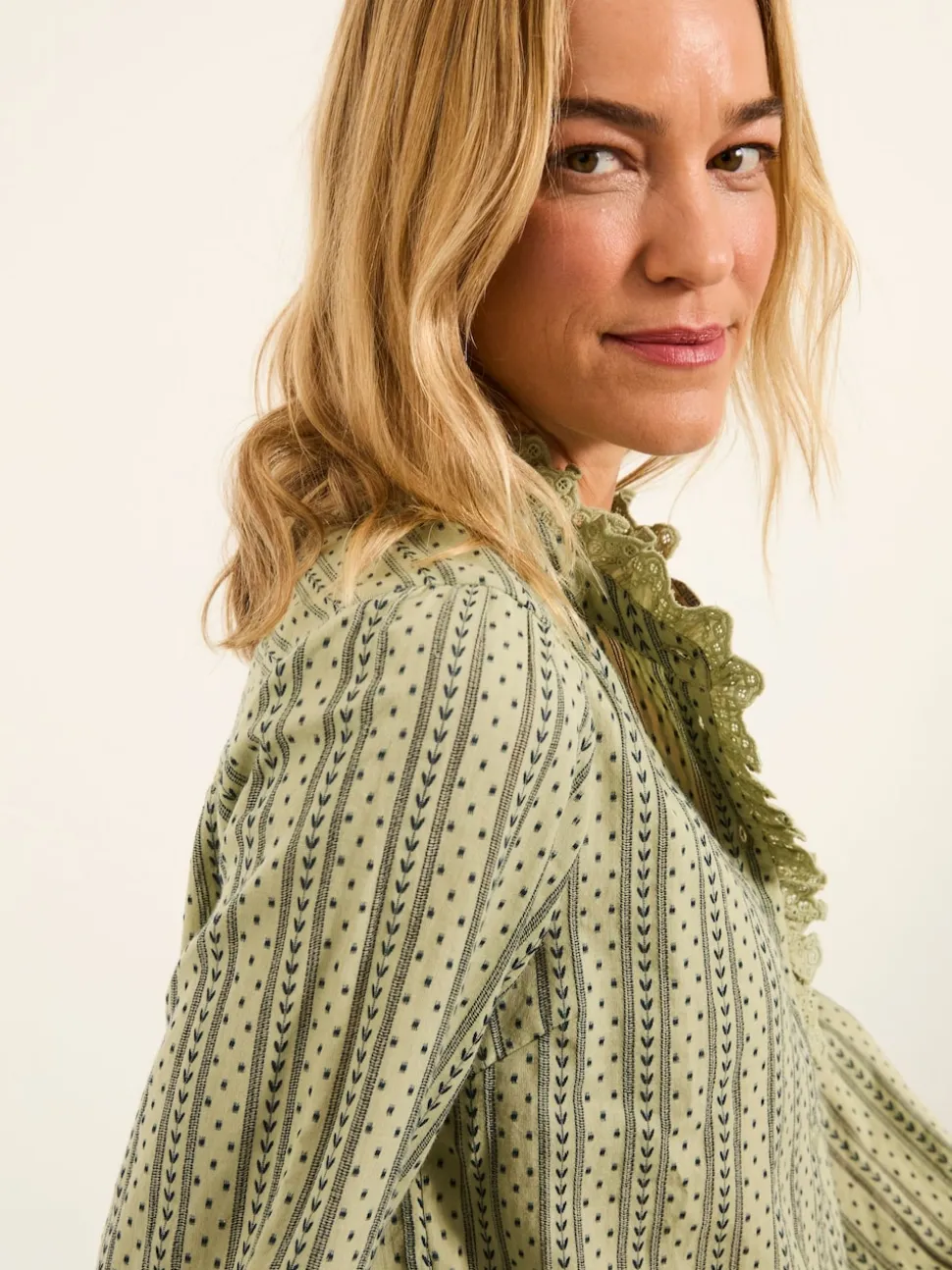 FatFace Pia Green Blouse