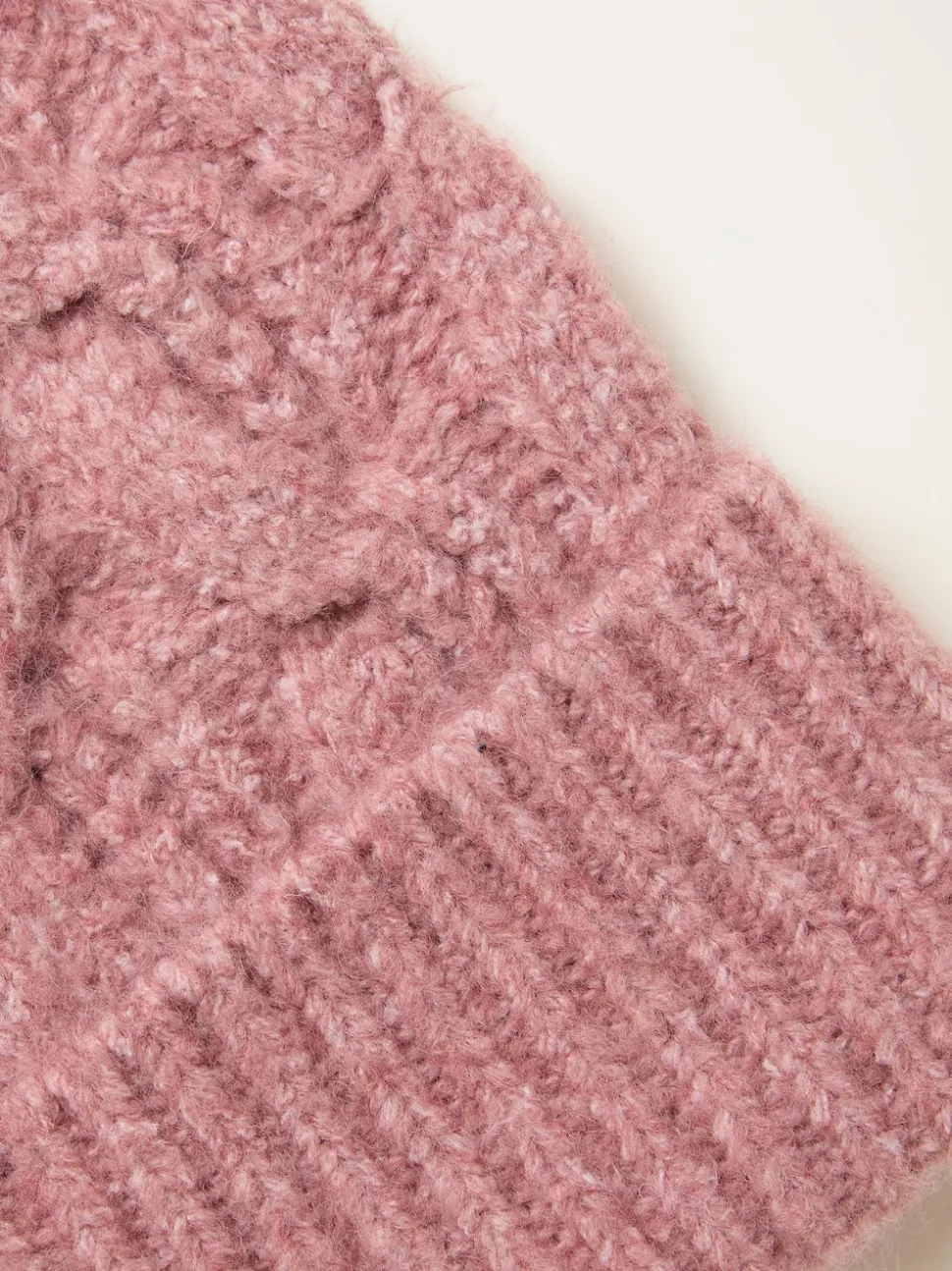 FatFace Pink Cable Beanie