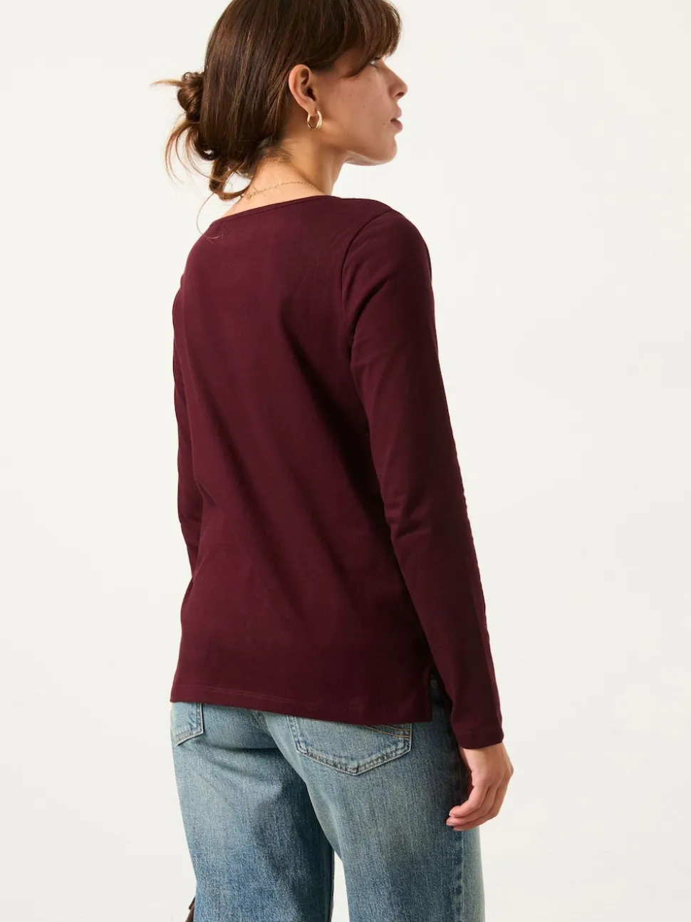 FatFace Purple/Pink 2 Pack Long Sleeve Round Neck T Shirt