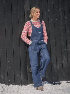 FatFace Raffles Blue Denim Dungaree