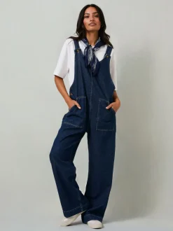 FatFace Raffles Blue Denim Dungaree