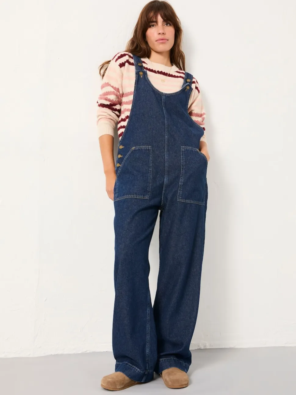 FatFace Raffles Blue Denim Dungaree
