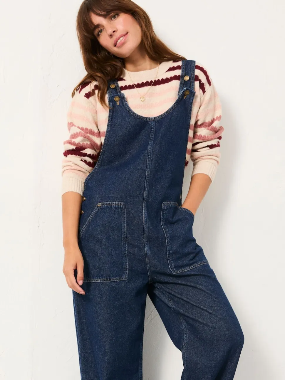 FatFace Raffles Blue Denim Dungaree