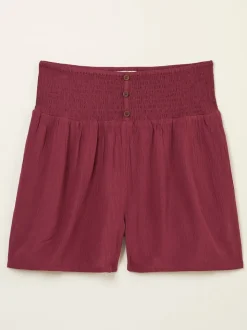 FatFace Rylee Burgundy Red Flippy Shorts