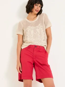 FatFace Sandown Rust Red Chino Shorts