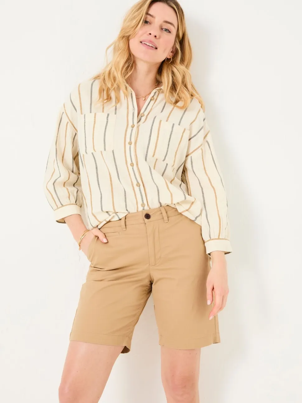 FatFace Sandown Stone Chino Shorts