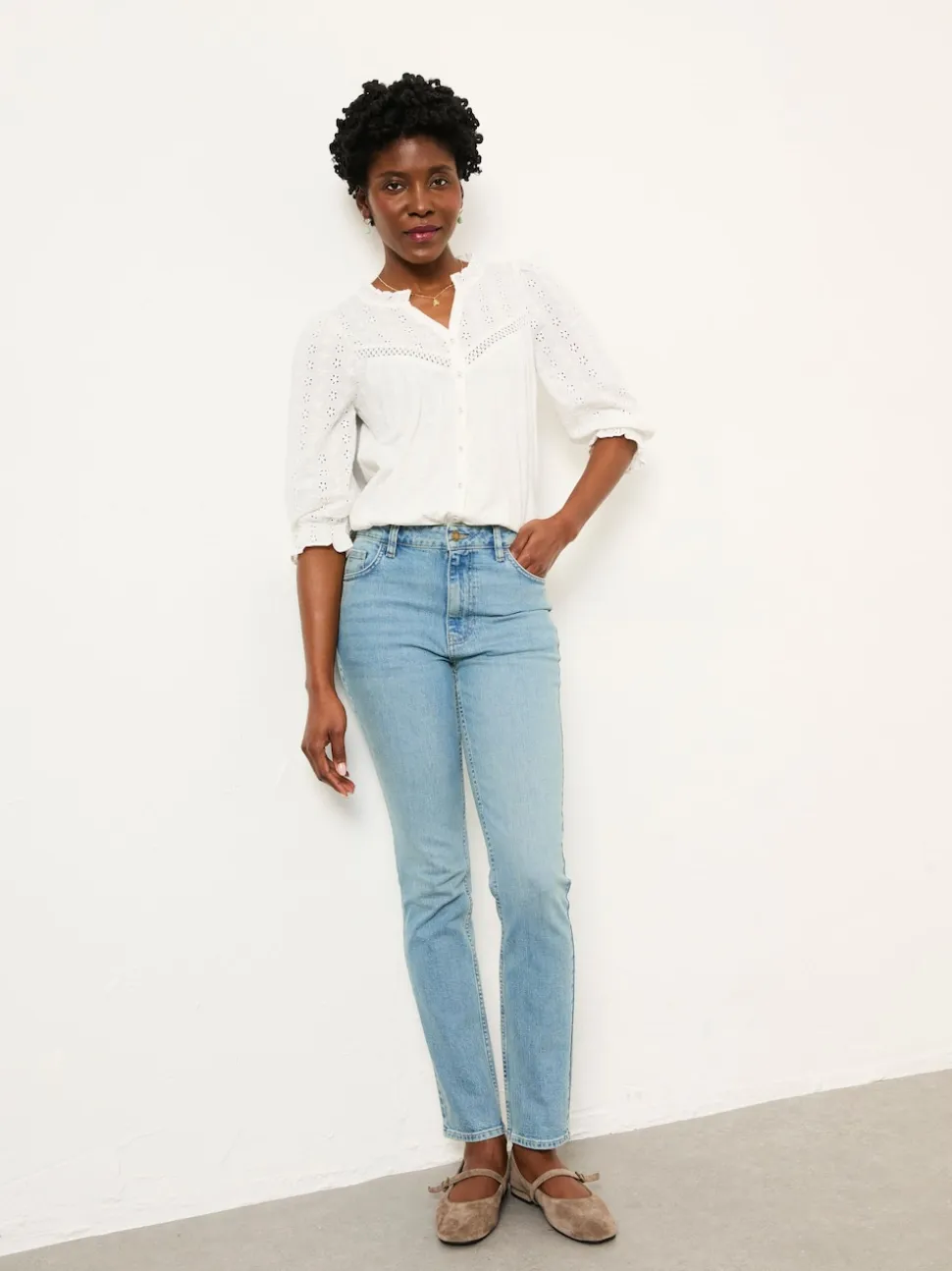 FatFace Shenley Bleach Denim Slim Jeans
