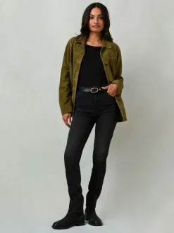 FatFace Shenley Washed Black Slim Jeans