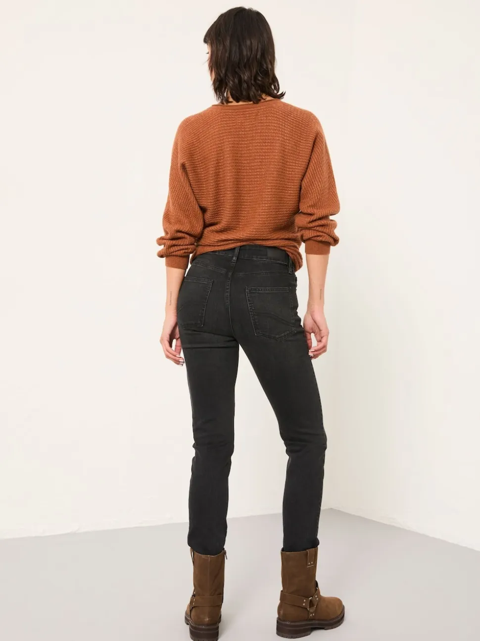 FatFace Shenley Washed Black Slim Jeans