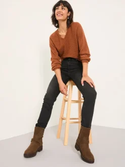 FatFace Shenley Washed Black Slim Jeans