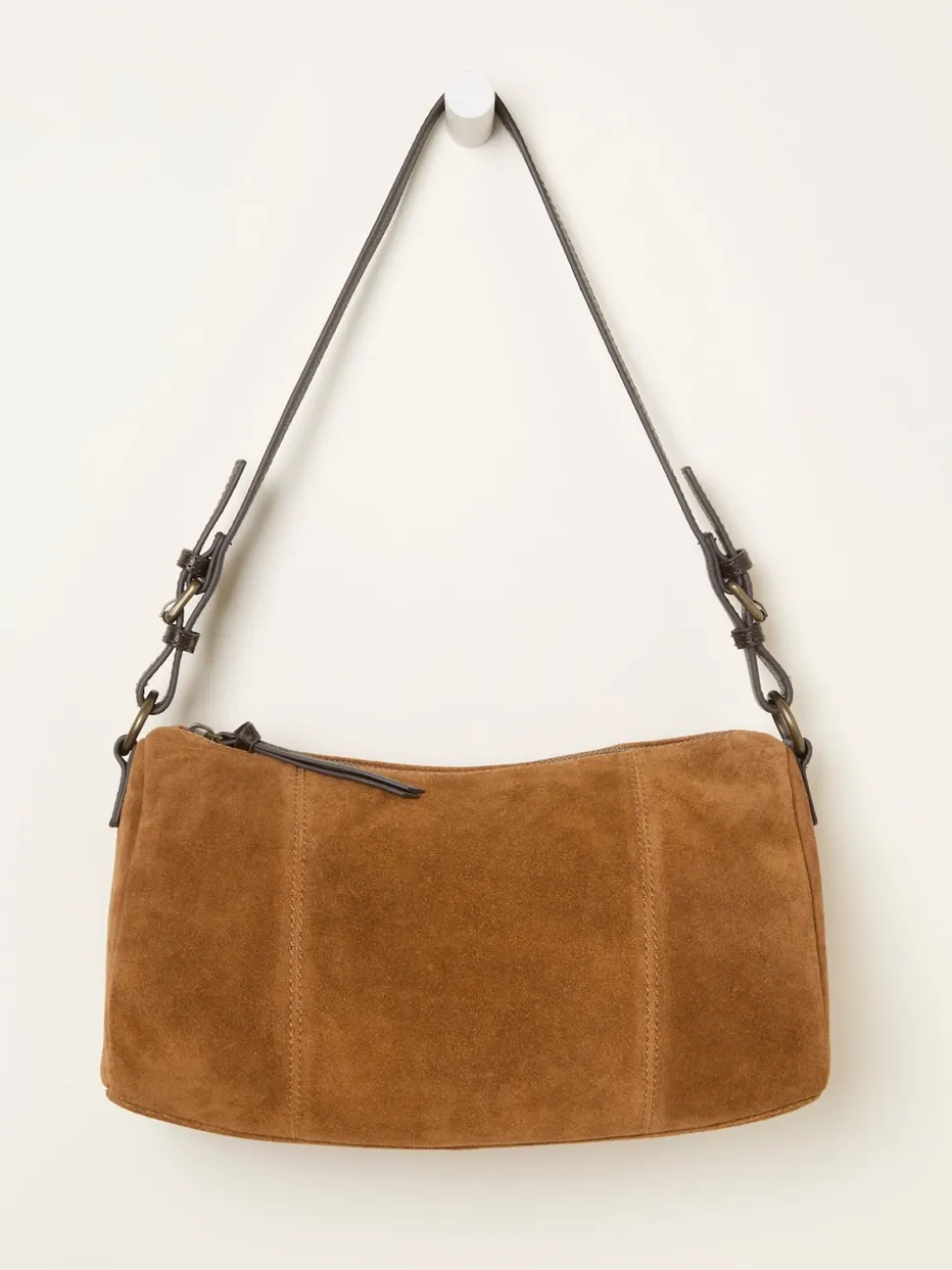 FatFace Tan Brown Suede Shoulder Bag