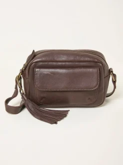 FatFace Vienna Chocolate Brown Tassel Crossbody Bag