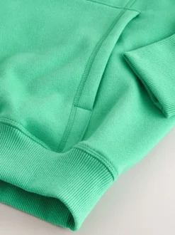 Fluro Green Relaxed Fit Longline Hoodie