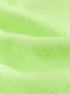 Fluro Green Supersoft Crew Neck Long Sleeve Jumper