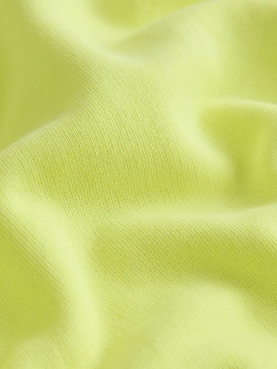 Fluro Lime Crew Neck Washed Sweatshirt