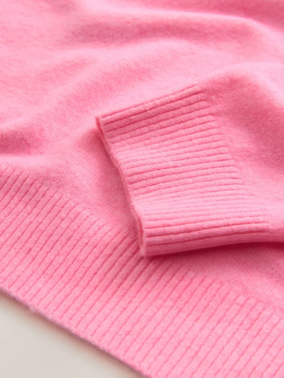 Fluro Pink Supersoft Crew Neck Long Sleeve Jumper