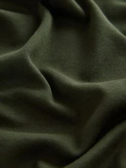 Forest Green Relaxed Fit Heavyweight Longline T-Shirt