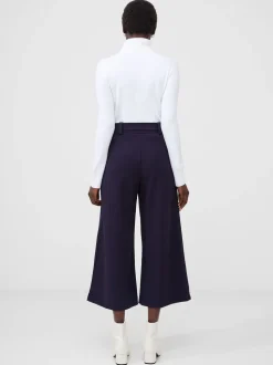 French Connection Blue Whisper Belted Culottes
