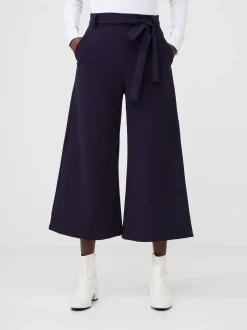 French Connection Blue Whisper Belted Culottes