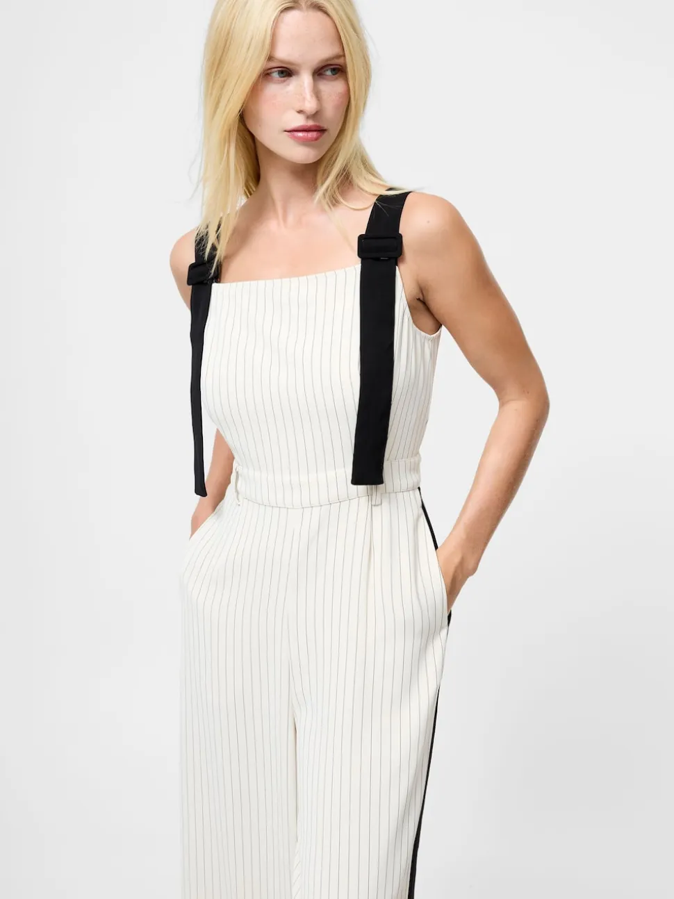 French Connection Natural Mara Vinnie Suiting Jumpsuit