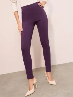 Friends Like These Berry Red Sculpting Stretch Slim Trousers