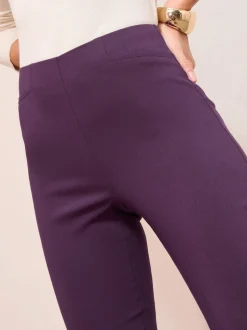 Friends Like These Berry Red Petite Sculpting Stretch Slim Trousers