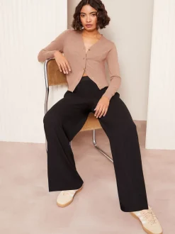 Friends Like These Black Elasticated Waist Trousers