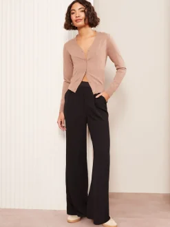 Friends Like These Black Elasticated Waist Trousers