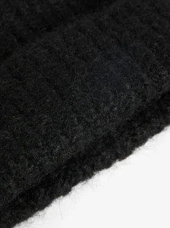 Friends Like These Black Cosy Knitted Beanie Hat