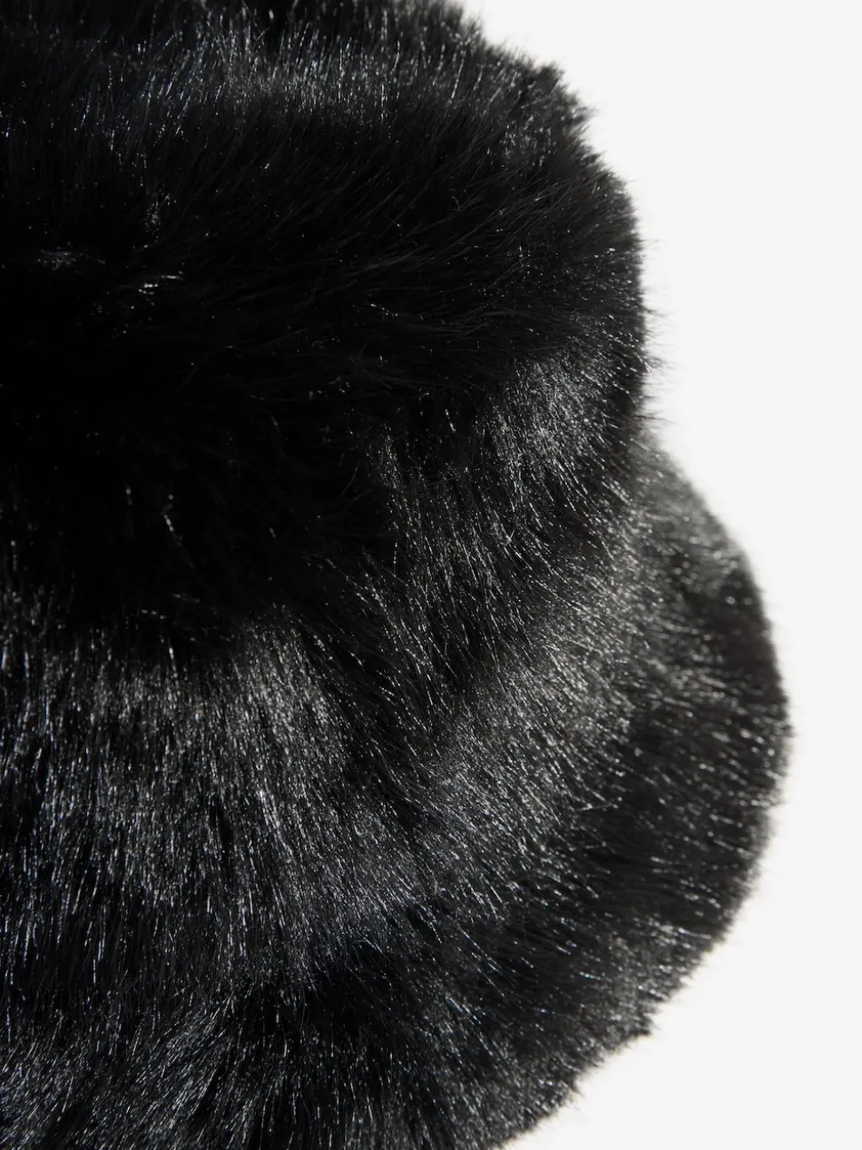 Friends Like These Black Faux Fur Bucket Hat
