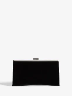 Friends Like These Black Velvet Occasion Clutch Bag