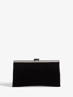 Friends Like These Black Velvet Occasion Clutch Bag