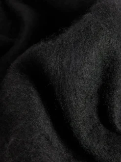 Friends Like These Black Cosy Brushed Blanket Scarf
