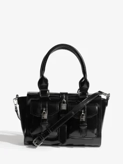 Friends Like These Black Padlock Pocket Bag