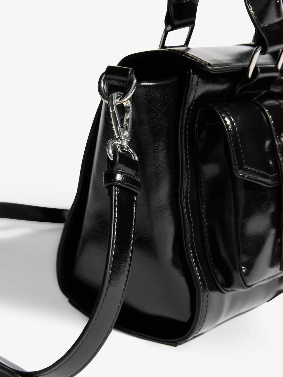 Friends Like These Black Padlock Pocket Bag