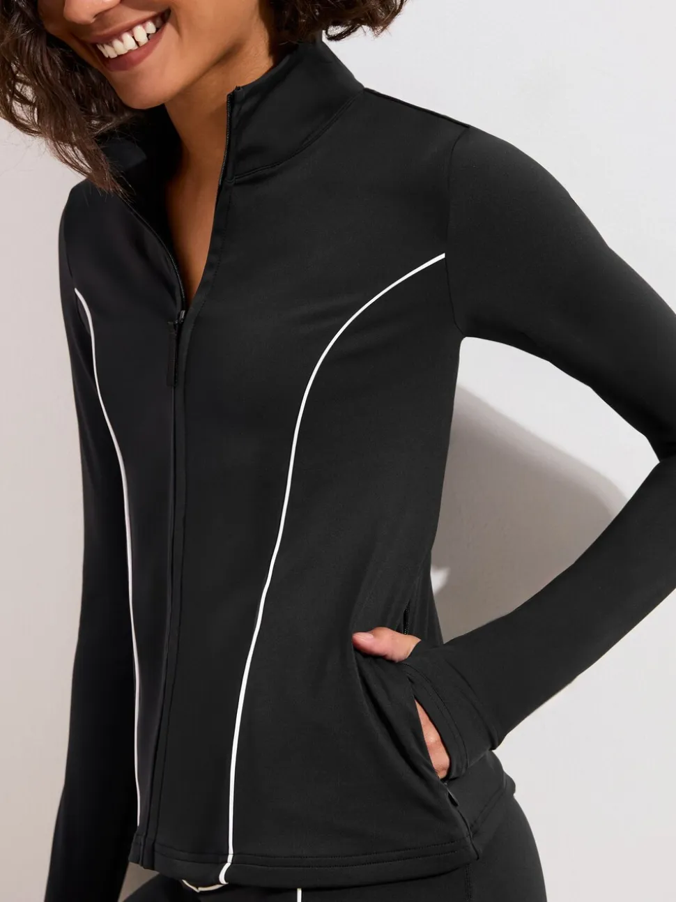 Friends Like These Black Studio Zip Through Jacket