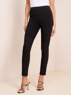 Friends Like These Black Petite Sculpting Stretch Slim Trousers