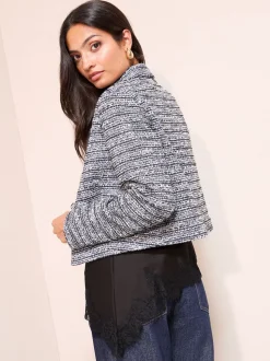 Friends Like These Blue Boucle Trophy Jacket
