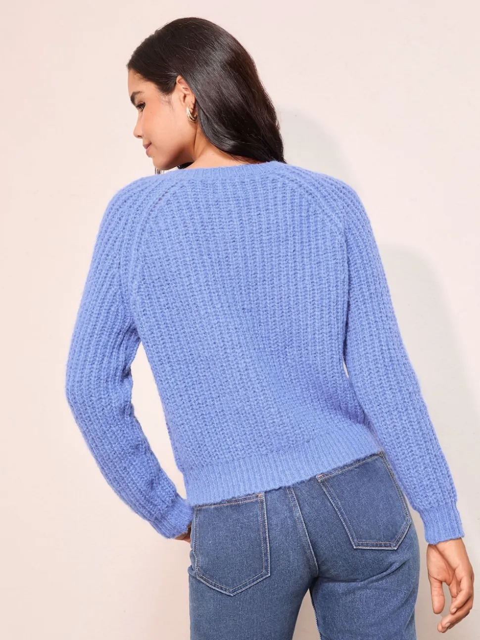 Friends Like These Blue Crew Neck Cardigan