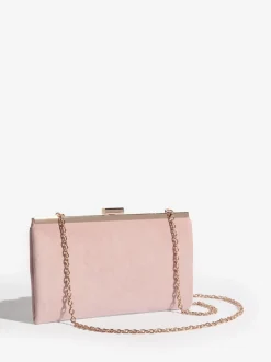 Friends Like These Blush Pink Suedette Occasion Clutch Bag