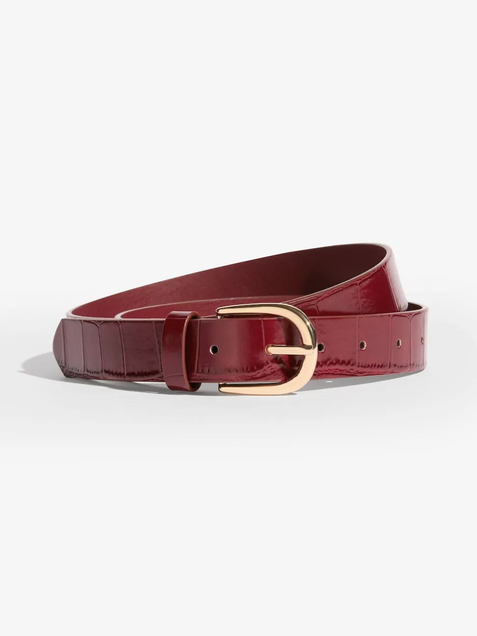 Friends Like These Burgundy and Black Studded Belts 2 Pack