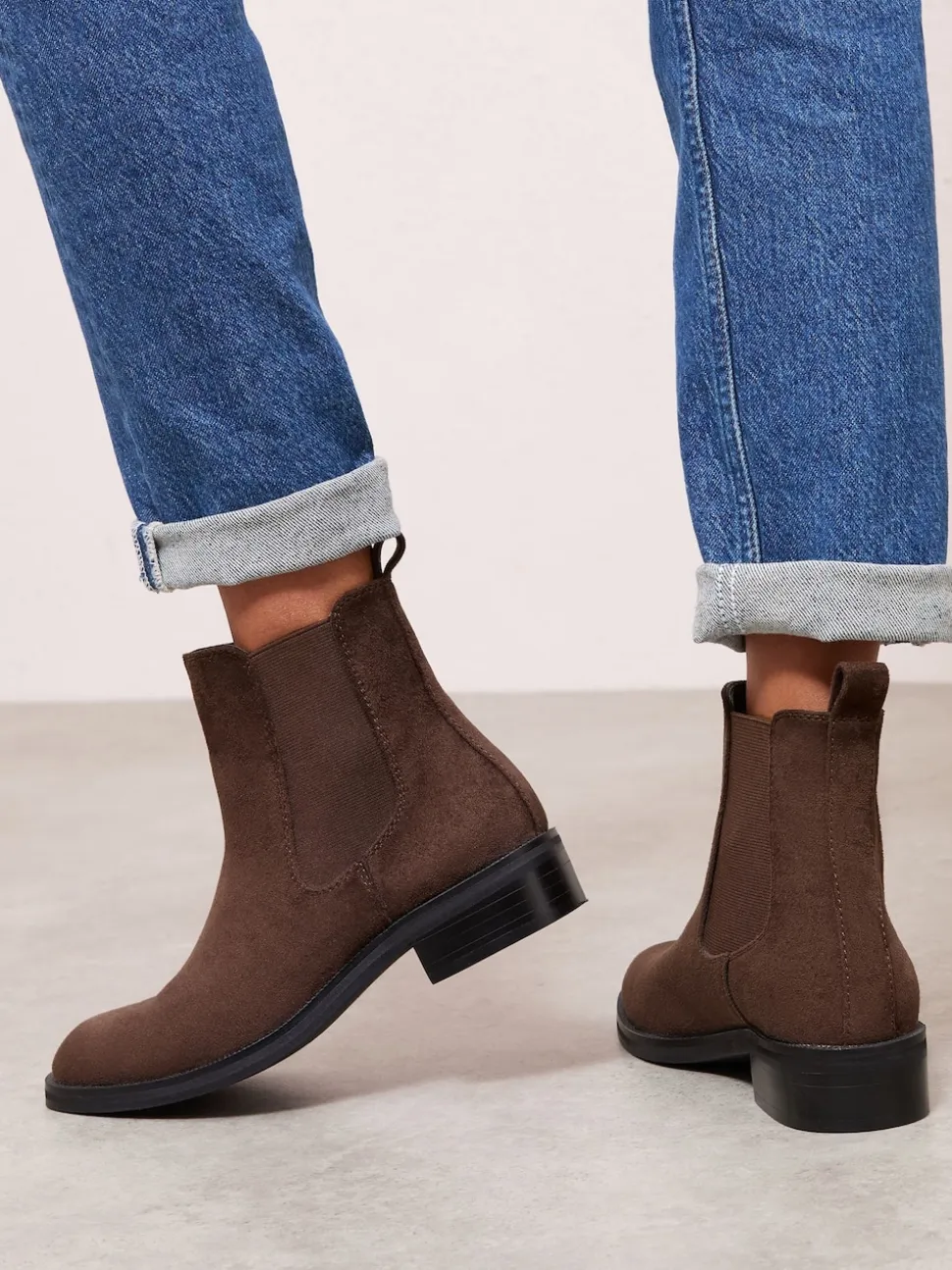 Friends Like These Chocolate Brown Comfort Chelsea Ankle Boots