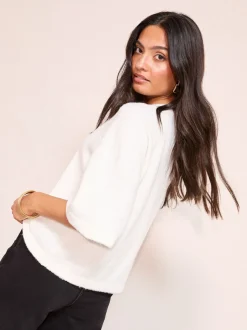 Friends Like These Cream Knitted Top