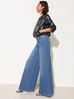 Friends Like These Dark Wash Wide Leg Palazzo Denim Jeans