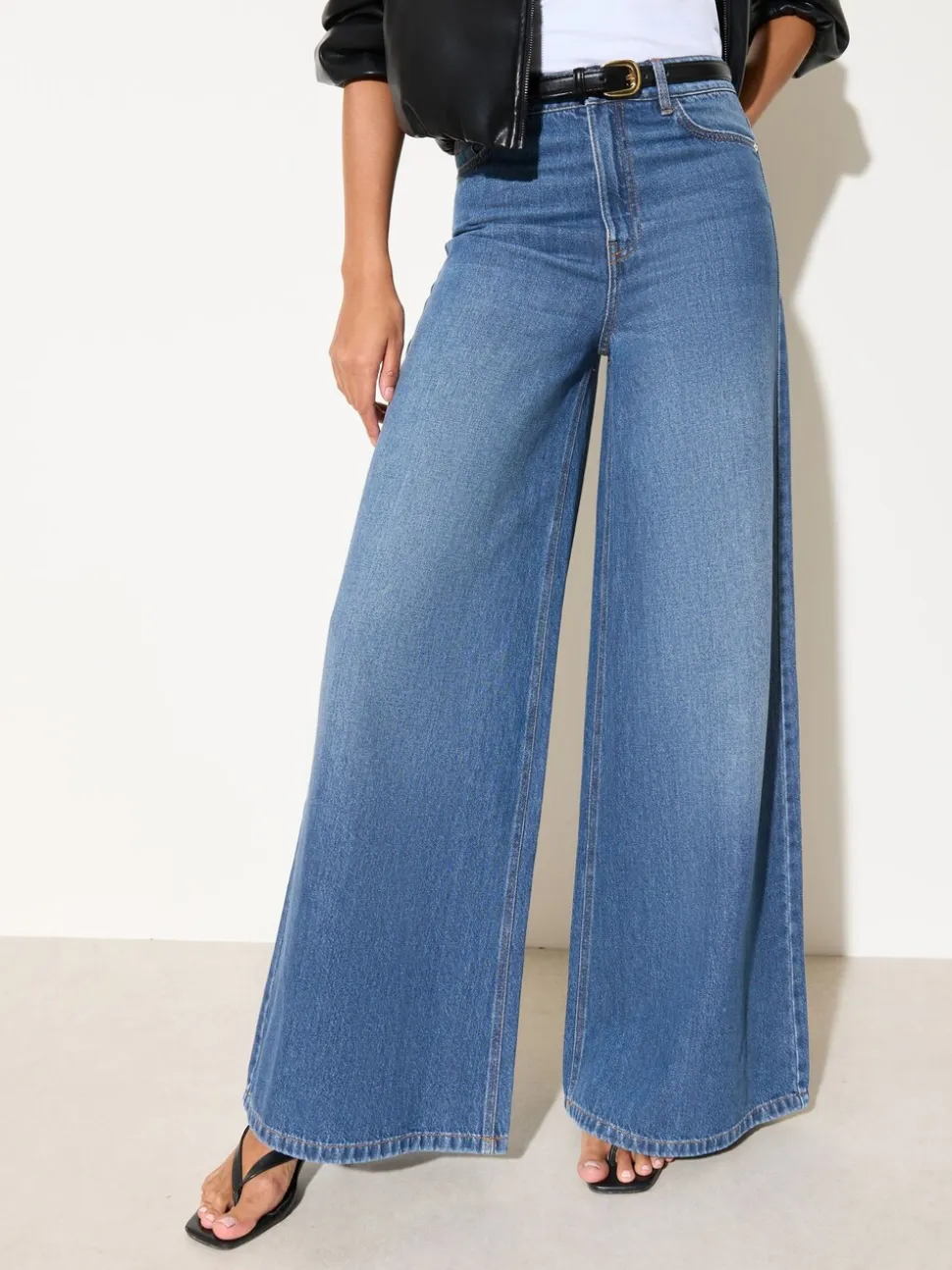 Friends Like These Dark Wash Wide Leg Palazzo Denim Jeans