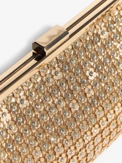Friends Like These Gold Chain Mail Clutch