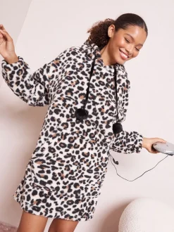 Friends Like These Leopard Print Christmas Snoodie
