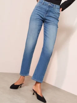 Friends Like These Mid Blue Ankle Straight Leg Jeans